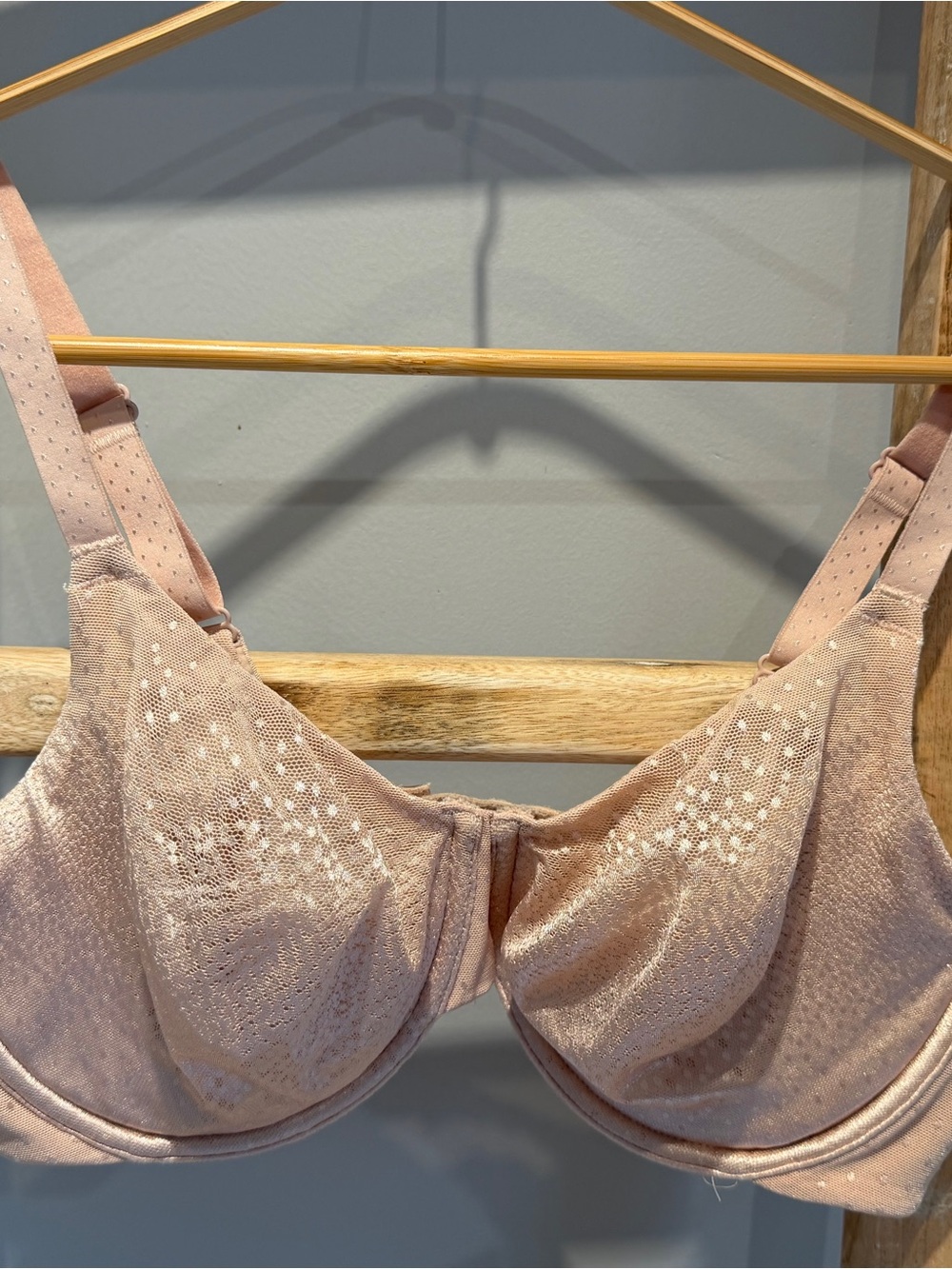 Wacoal Back Appeal Underwire Bra 36DD Nude Rose Dust Full Coverage 855303 NWOT